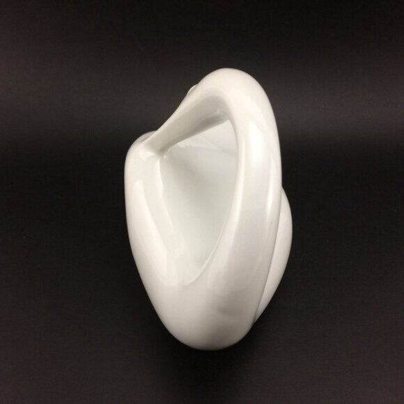 Vintage Naaman Porcelain Swan Figurine Made in Israel White Israeli - Picture 4 of 16